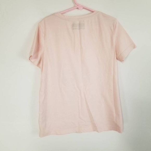 Eddie Bauer pink tshirt tee top girls 10-12 Medium Mountain sun set rise - Picture 5 of 5